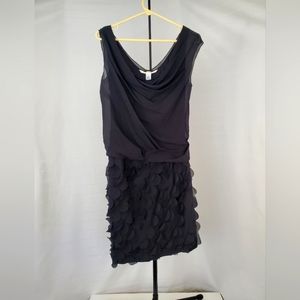 Diane Von Furstenberg DVF Silk Sleeveless Black Mini Dress